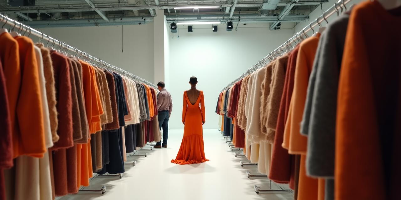 Allestimento professionale di un evento di moda