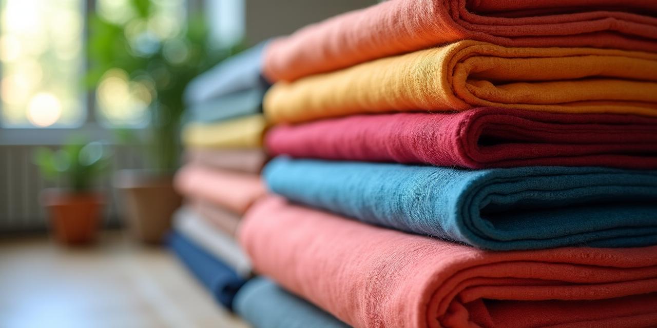 Tessuti colorati sfocati in background